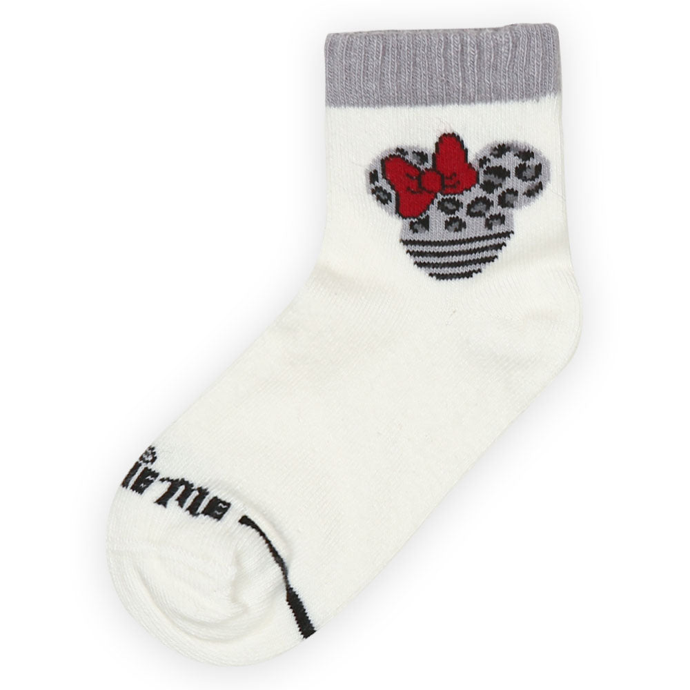 GIRL SOCKS WHITE MINNIE ME