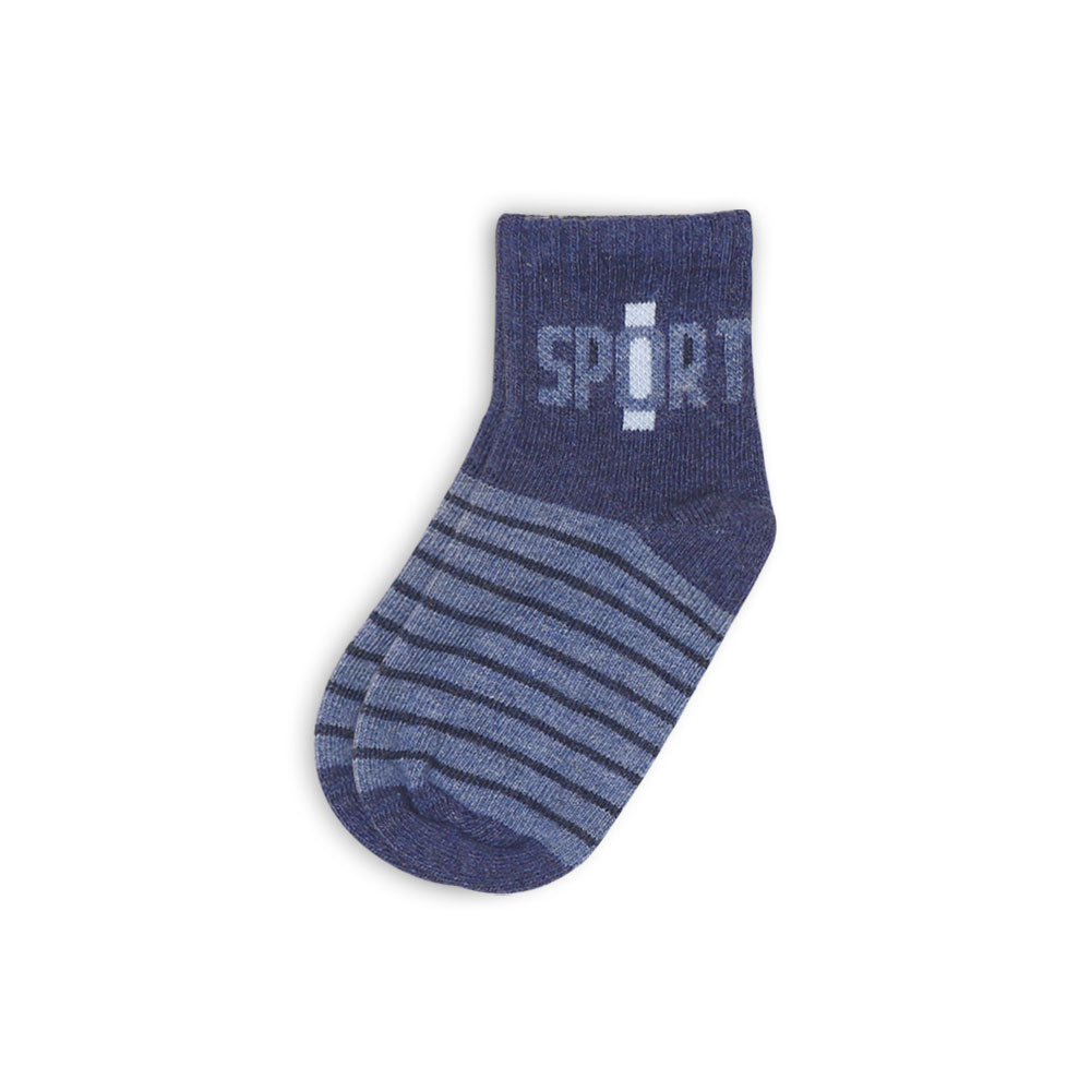 BOY SOCKS NAVY STRIPED SPORTS