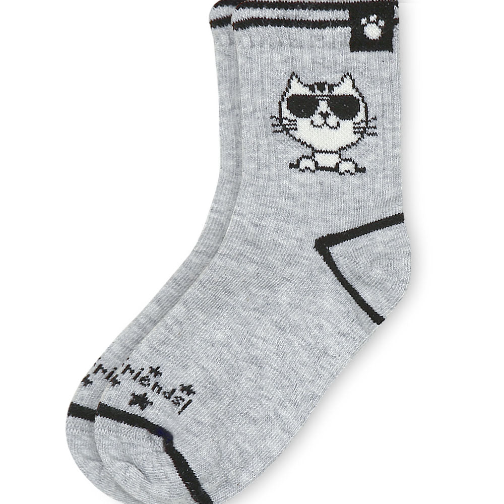 BOY SOCKS GREY BEST FRIENDS!