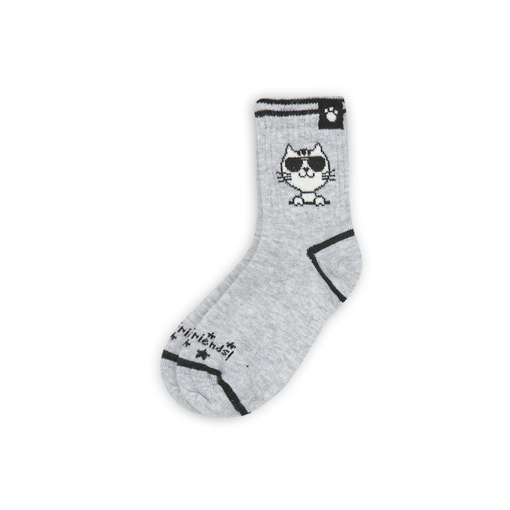BOY SOCKS GREY BEST FRIENDS!