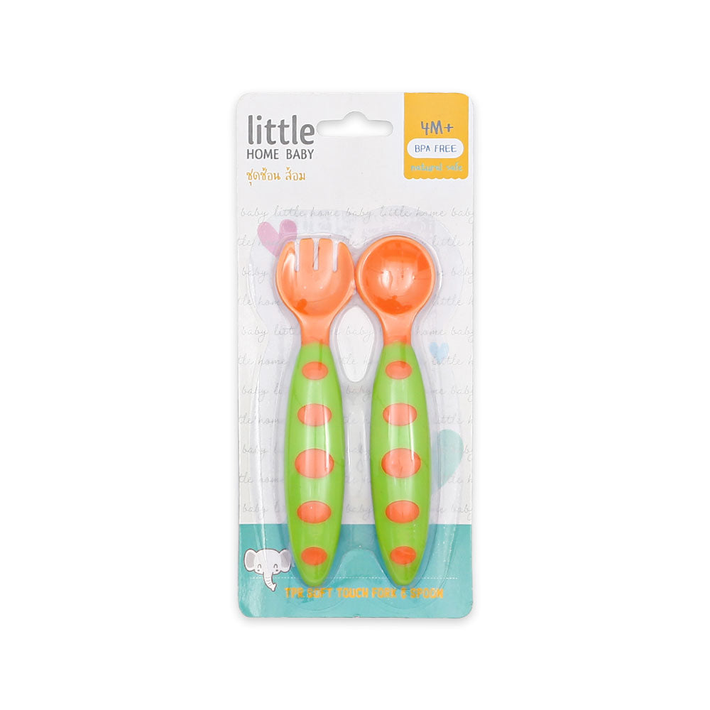 SPOON & FORK SET GREEN