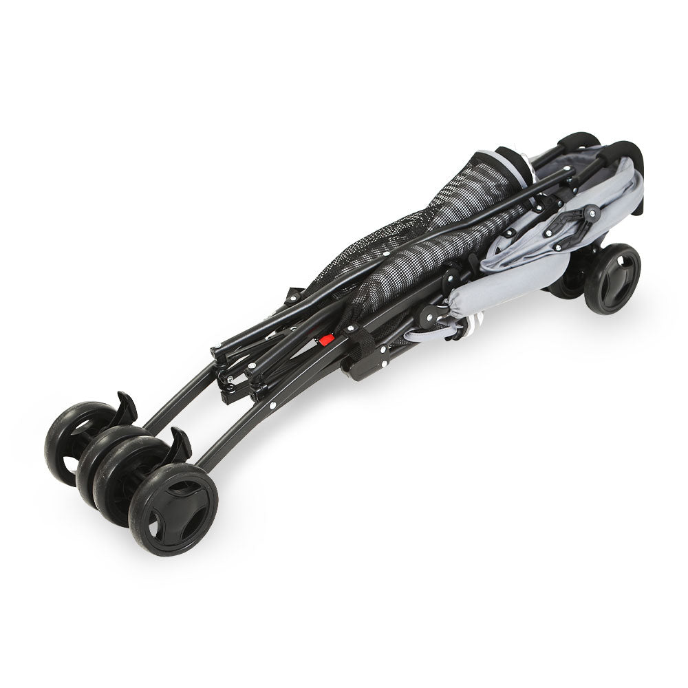 BABY BUGGY GREY STRIPES