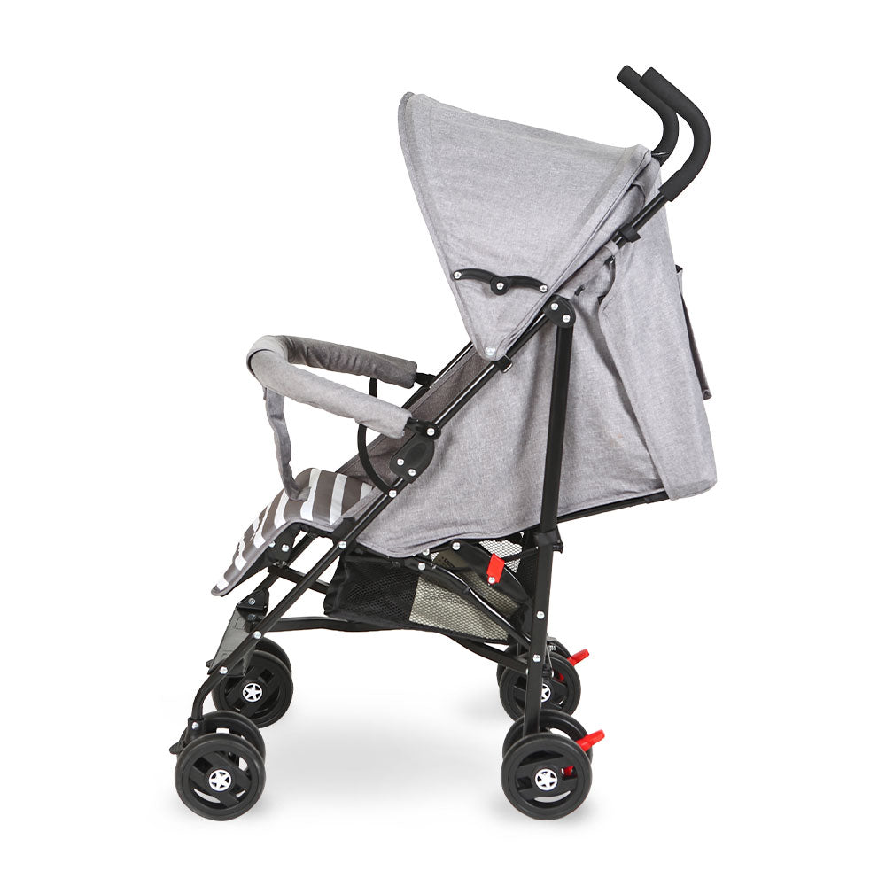 BABY BUGGY GREY STRIPES