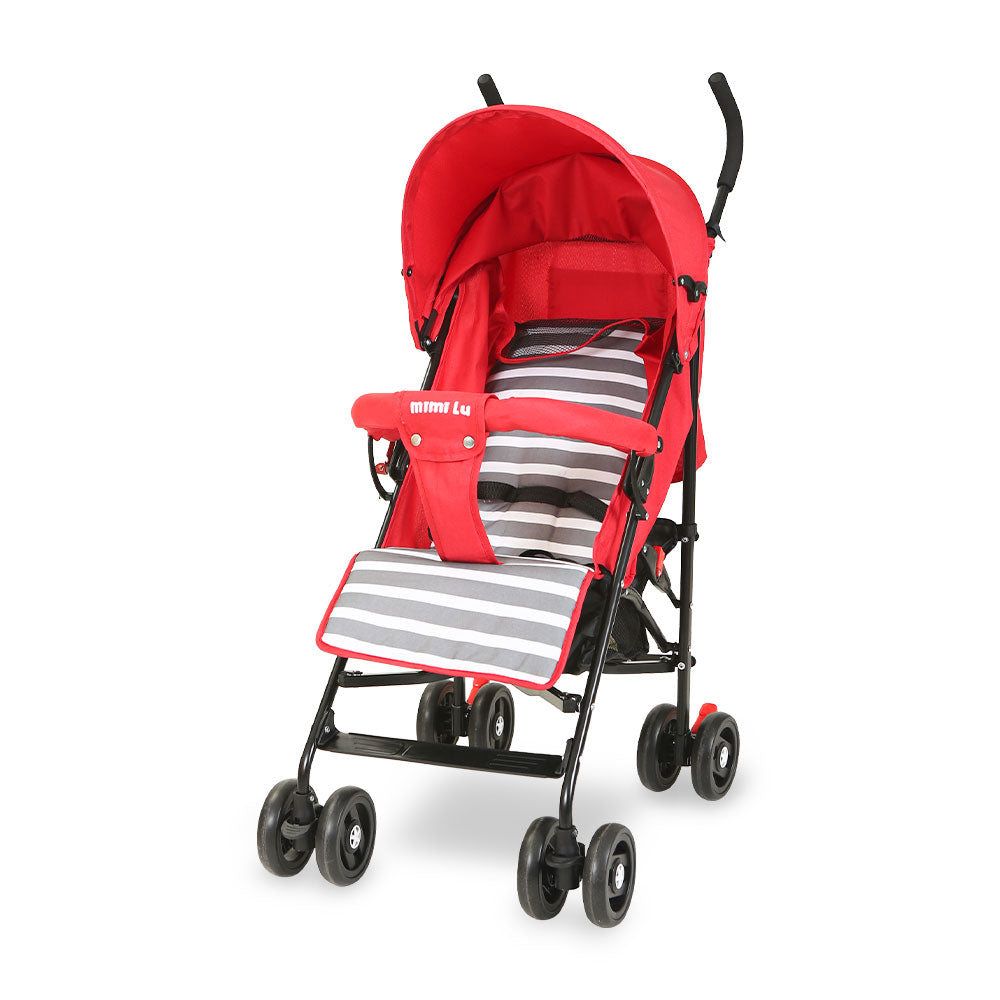 BABY BUGGY RED STRIPES