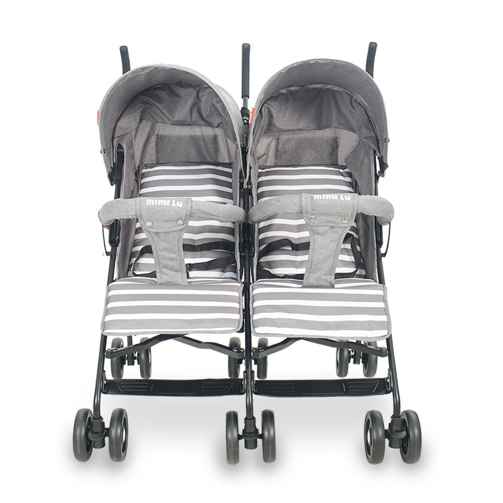 BUGGY FOR TWINS GREY