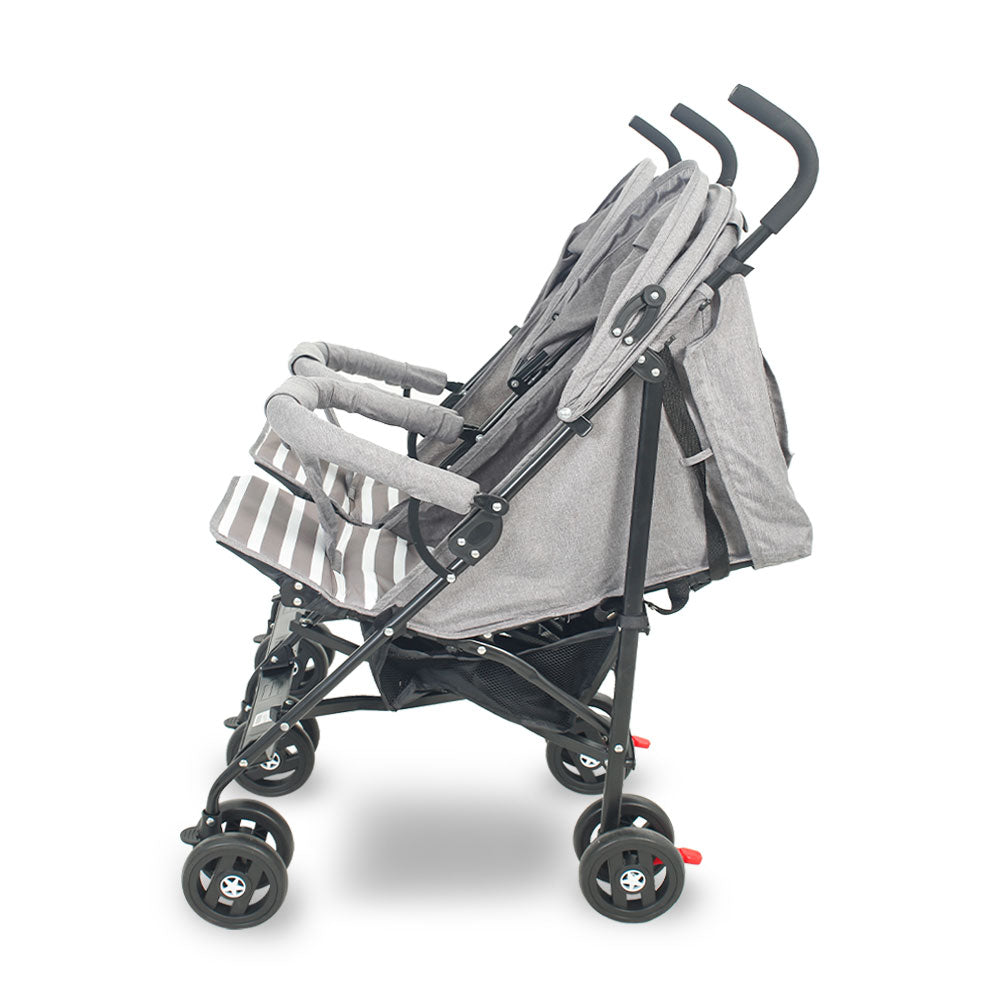 BUGGY FOR TWINS GREY