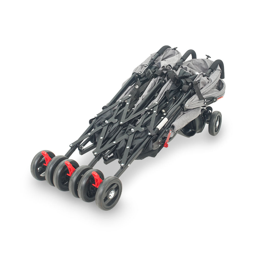 BUGGY FOR TWINS GREY