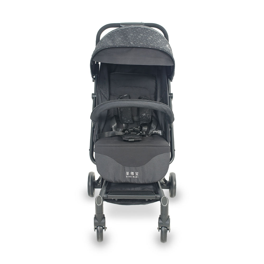 BABY STROLLER BLACK STARS