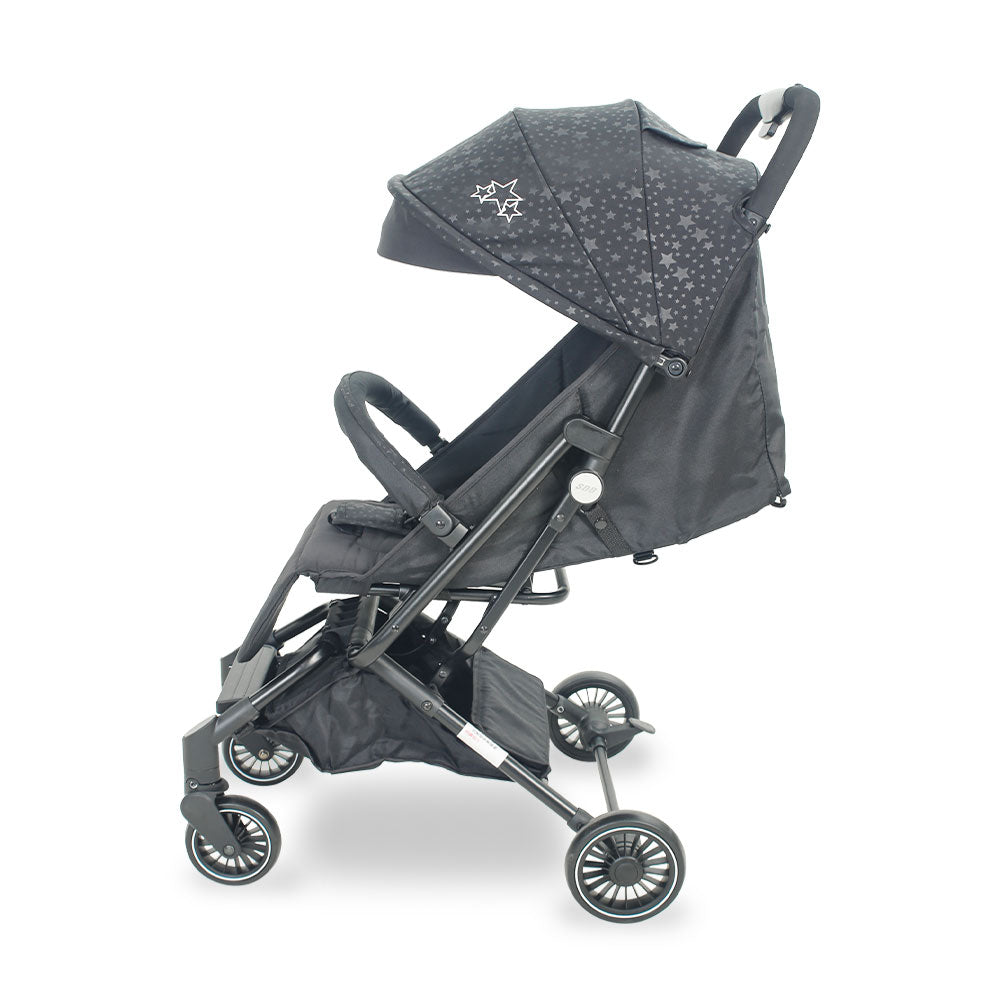 BABY STROLLER BLACK STARS