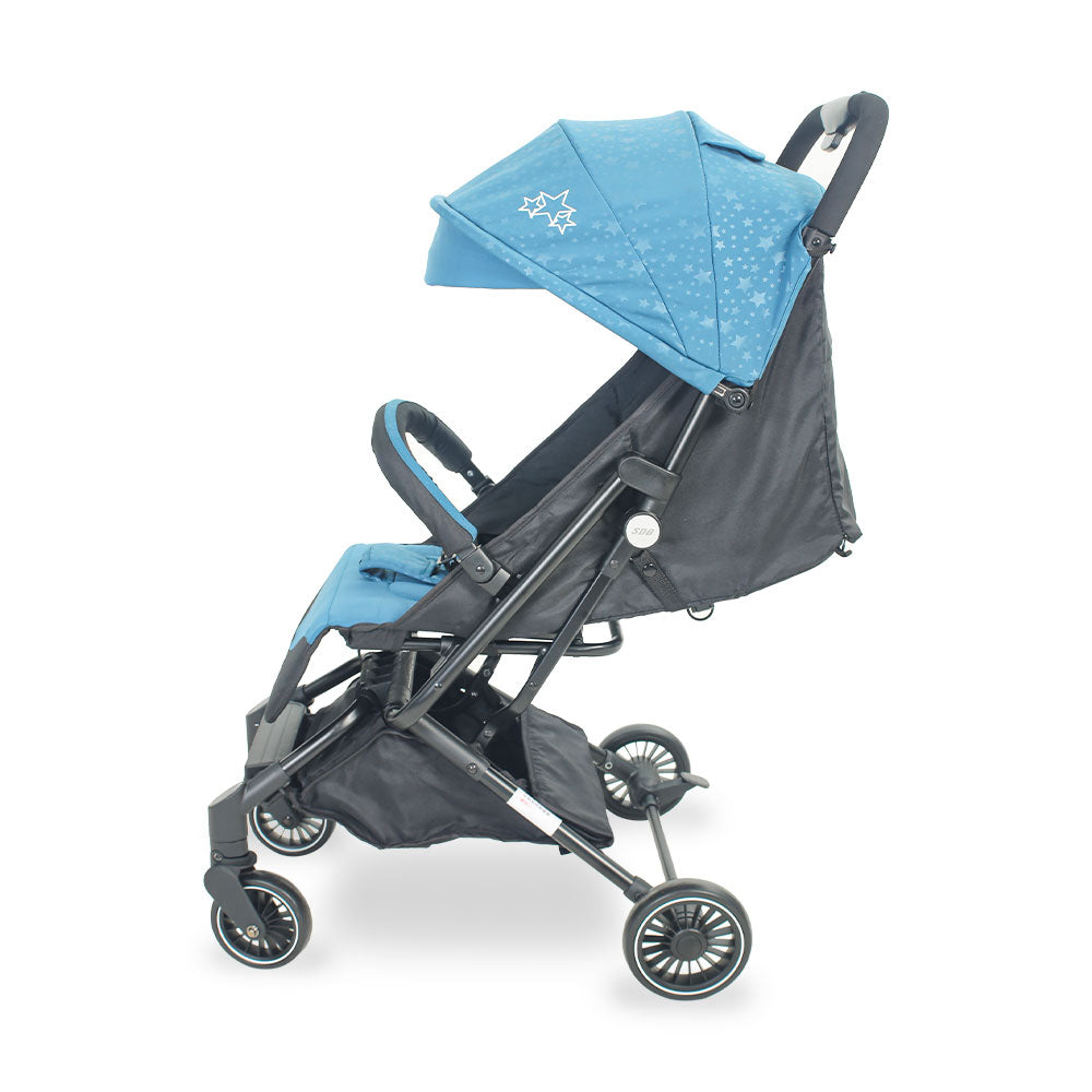 BABY STROLLER GREEN STARS