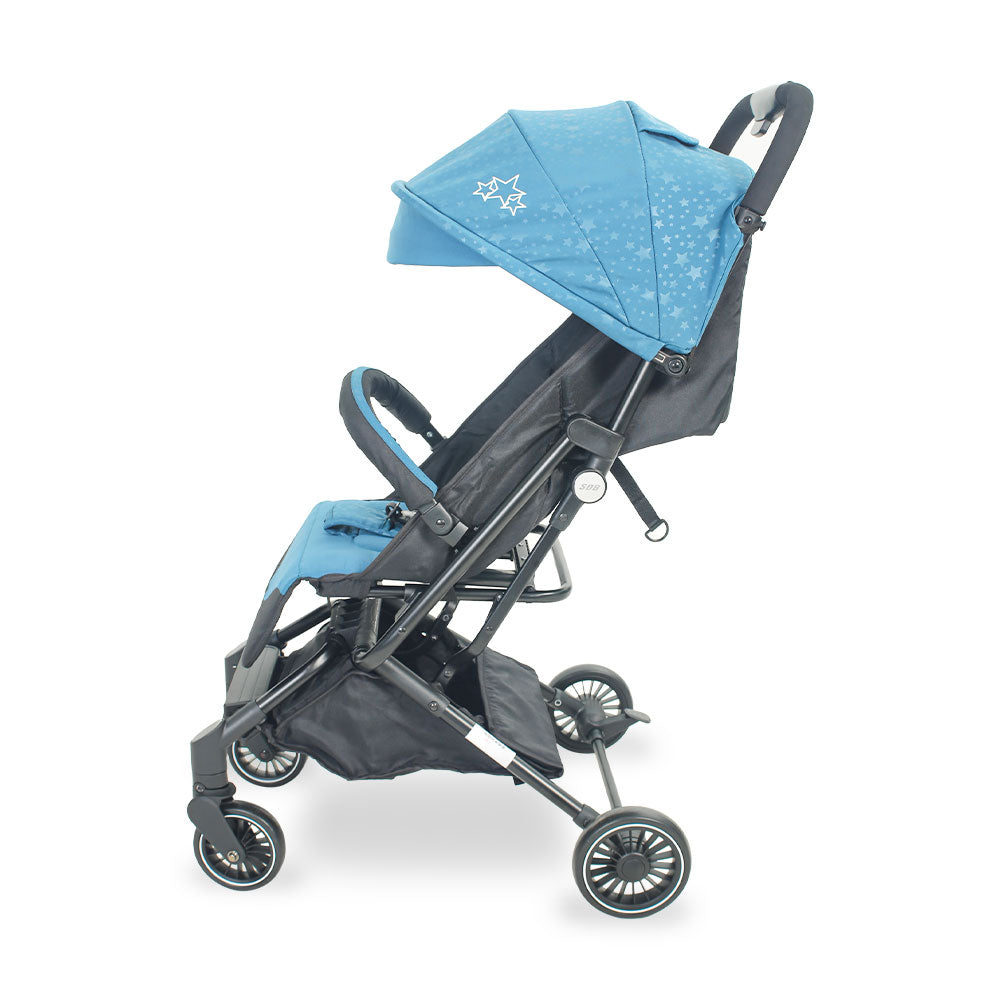 BABY STROLLER GREEN STARS