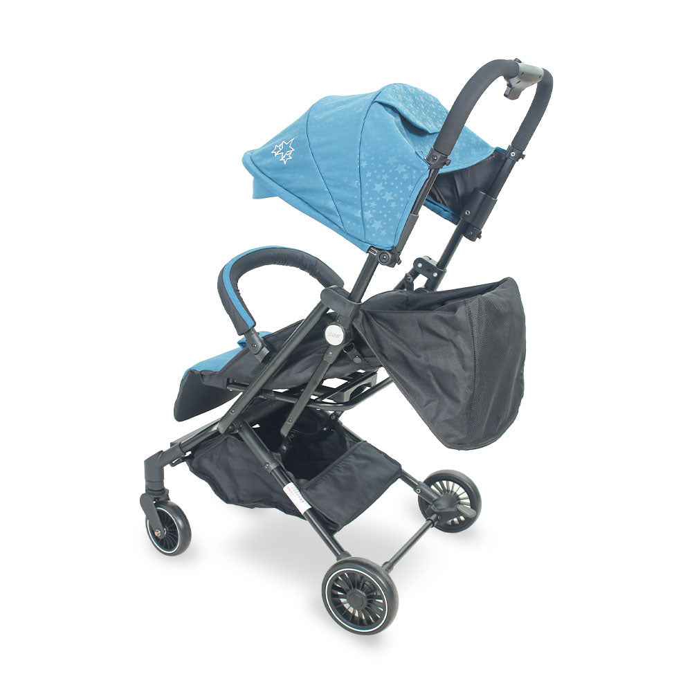 BABY STROLLER GREEN STARS