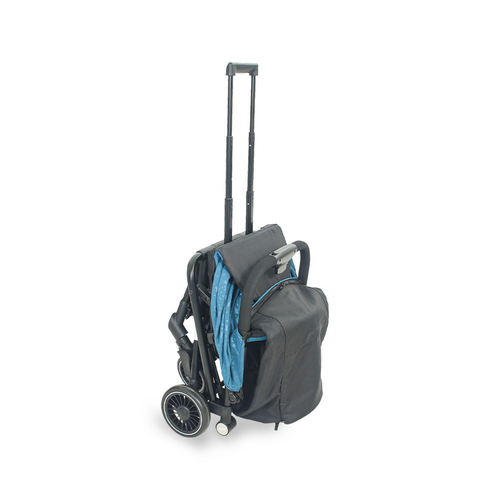 BABY STROLLER GREEN STARS