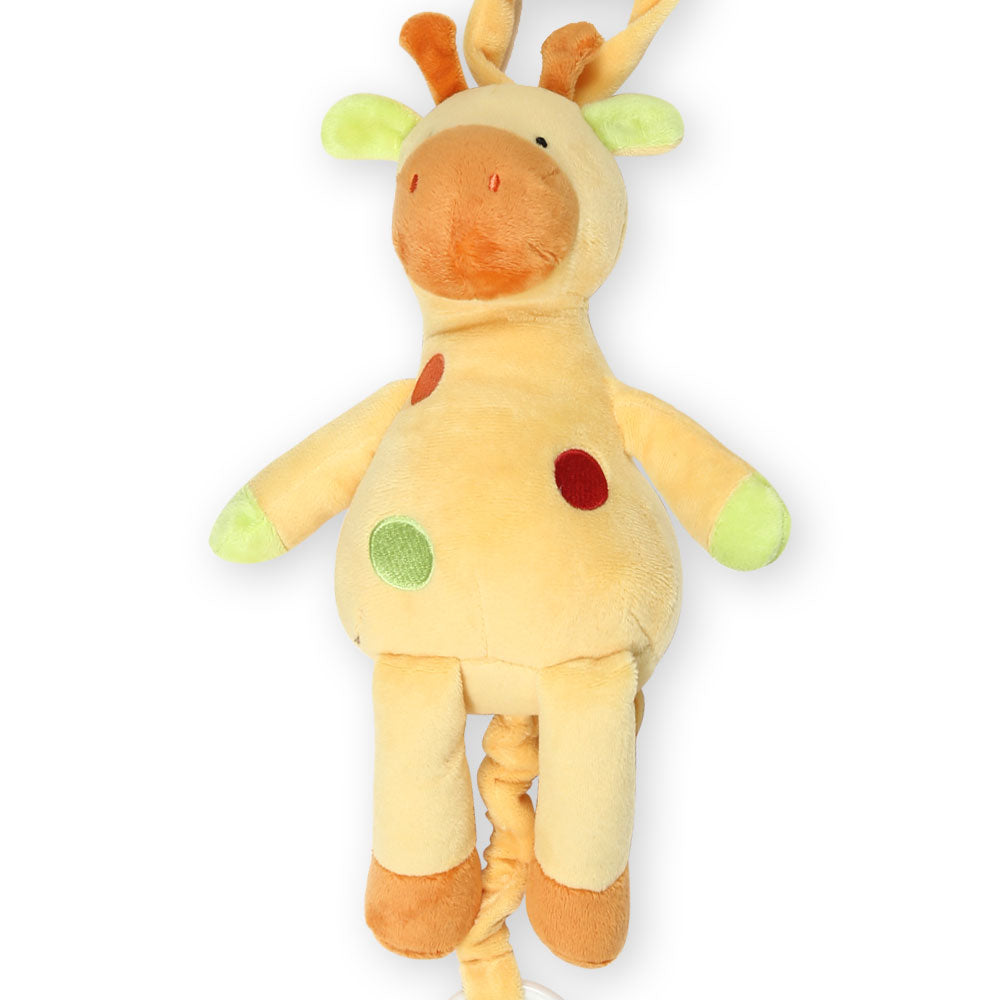 STUFF TOY YELLOW GIRAFFE MUSIC PULL