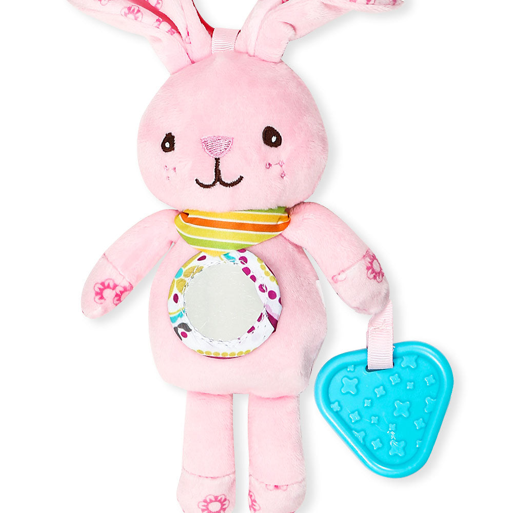 STUFF TOY PINK BUNNY PLUSH BELL