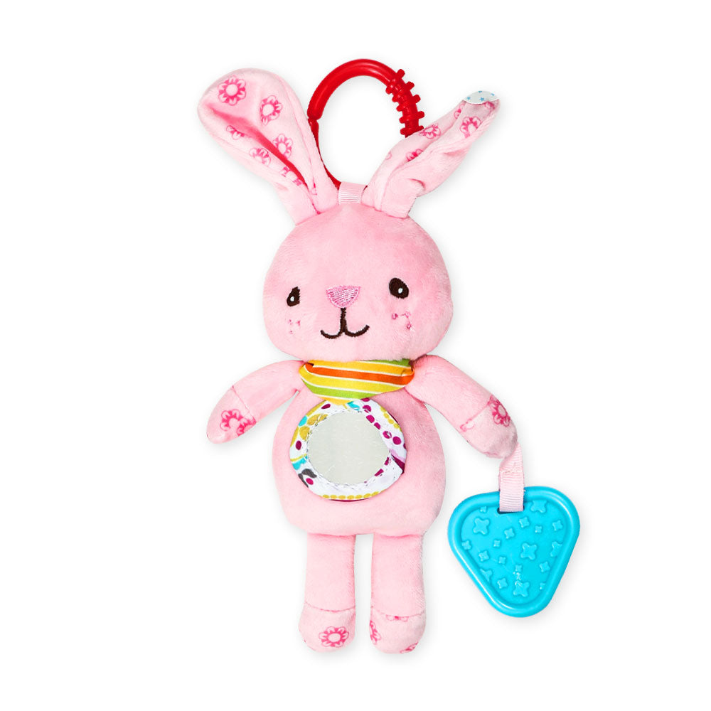 STUFF TOY PINK BUNNY PLUSH BELL