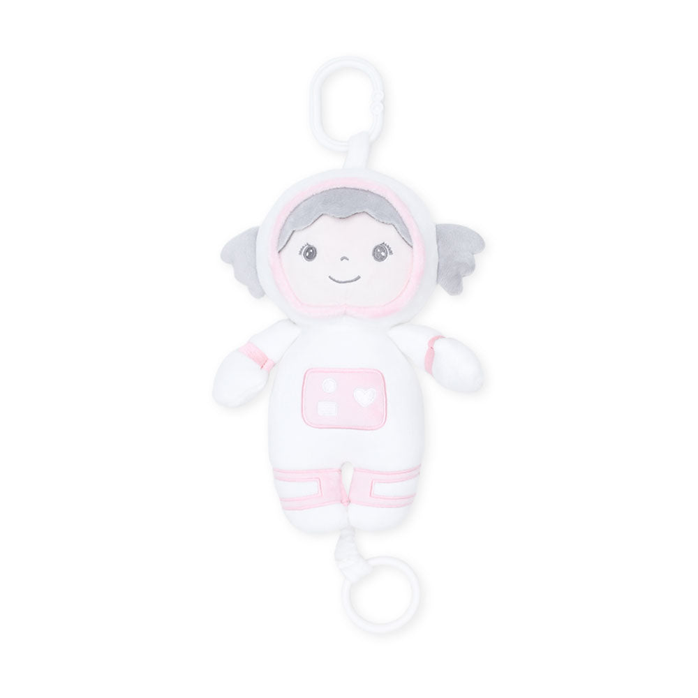 STUFF TOY WHITE PLUSHY ASTRONAUT GIRL MUSICAL