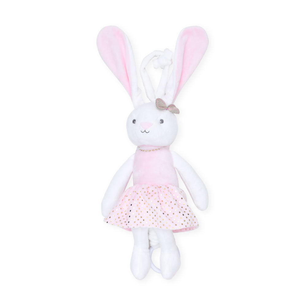 STUFF TOY PINK PLUSHYY RABBIT MUSICAL