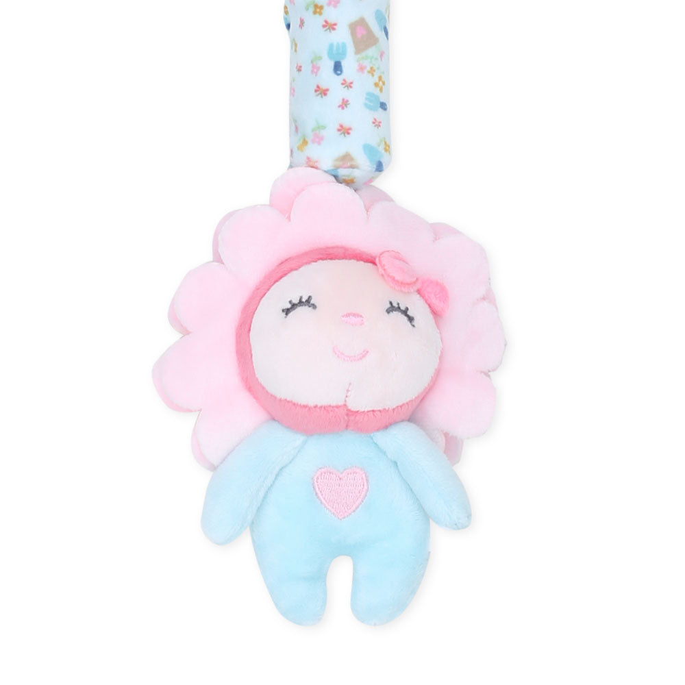 STUFF TOY PINKY ROSE FAIRY HAND BELL