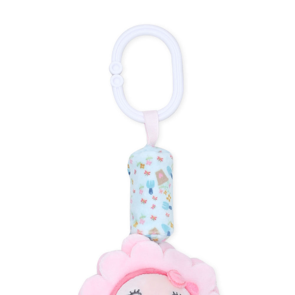 STUFF TOY PINKY ROSE FAIRY HAND BELL