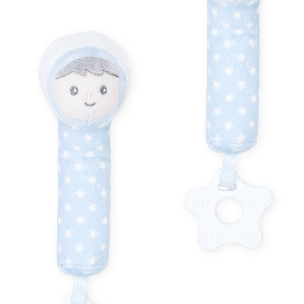 STUFF TOY BLUE ASTRONAUT BEAR SQUEAKER
