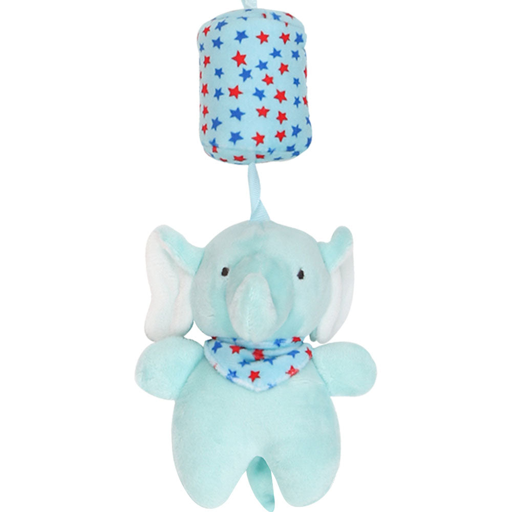 STUFF TOY BLUE BABY ELEPHANT KITTY BELL
