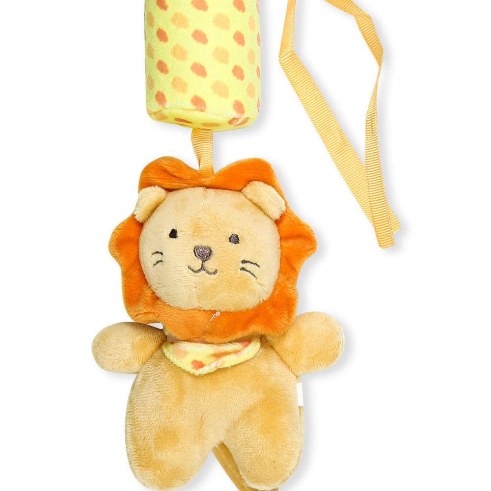 STUFF TOY YELLOW LION PLUSH BELL
