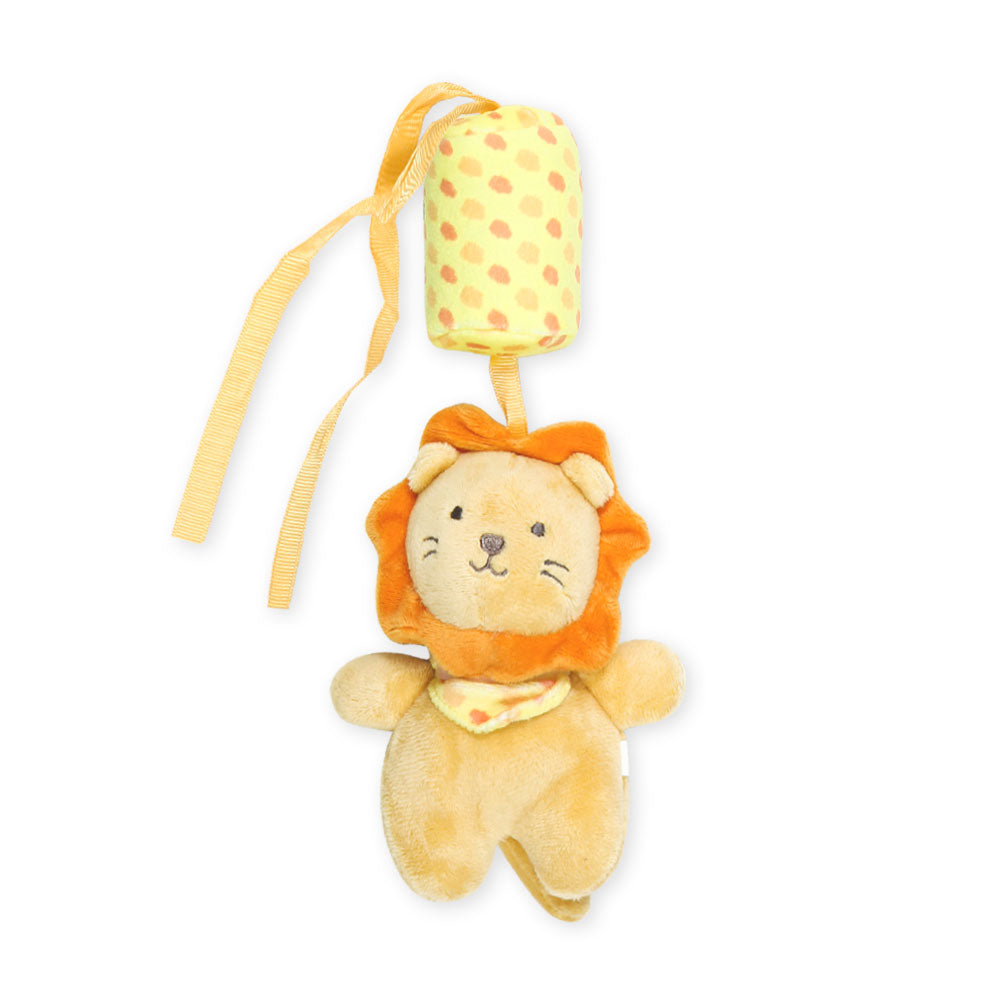 STUFF TOY YELLOW LION PLUSH BELL