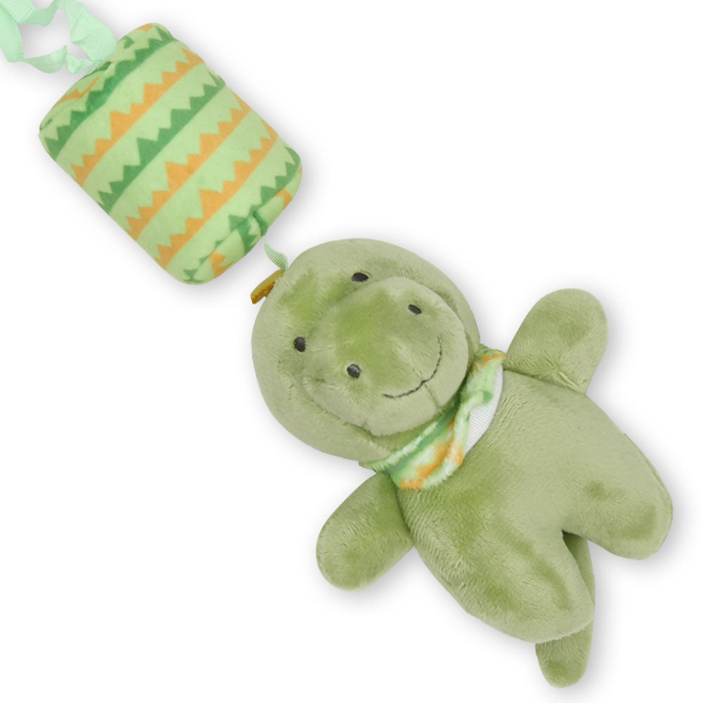 STUFF TOY GREEN DINO BELL