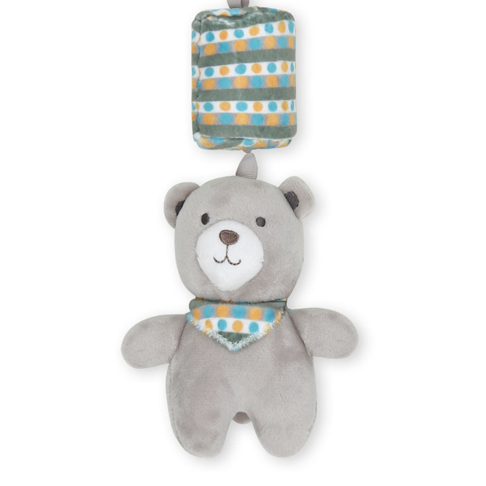 STUFF TOY GREY TEDDY BELL