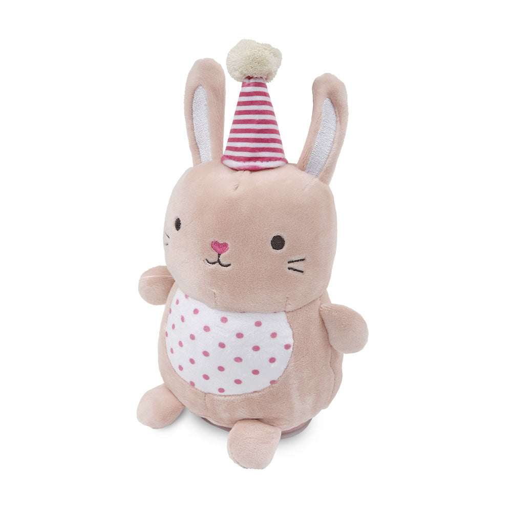 STUFF TOY PEACH CHILLIN' BUNNY ELECTRIC SHAKING