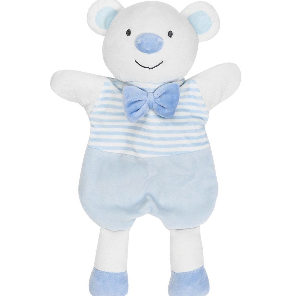 STUFF TOY BLUE BABY BEAR HAND PUPPET