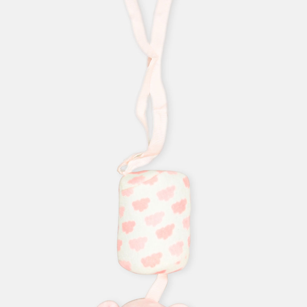 STUFF TOY PINK TEDDY RATTLE