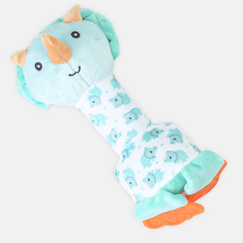 STUFF TOY TURQUOISE RHINO MUSICAL