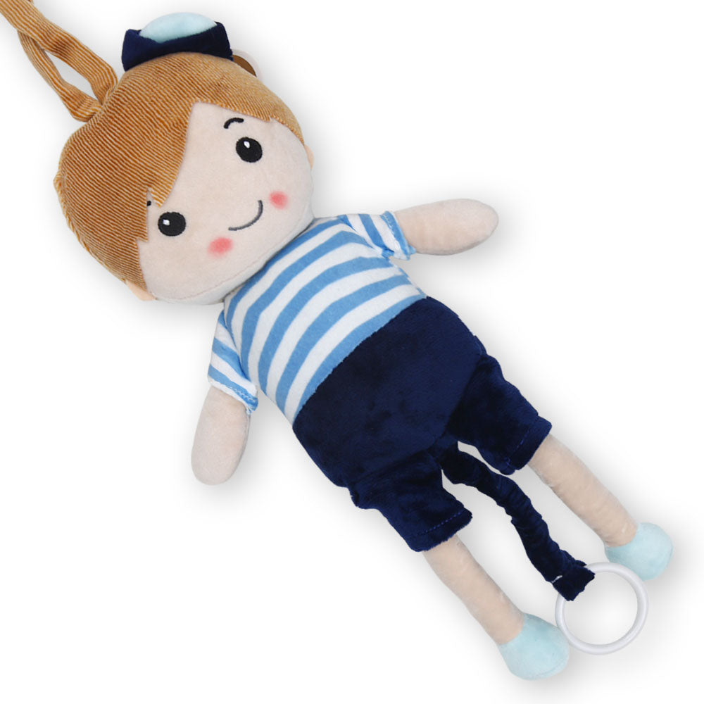 STUFF TOY BLUE HAPPY BOY MUSICAL