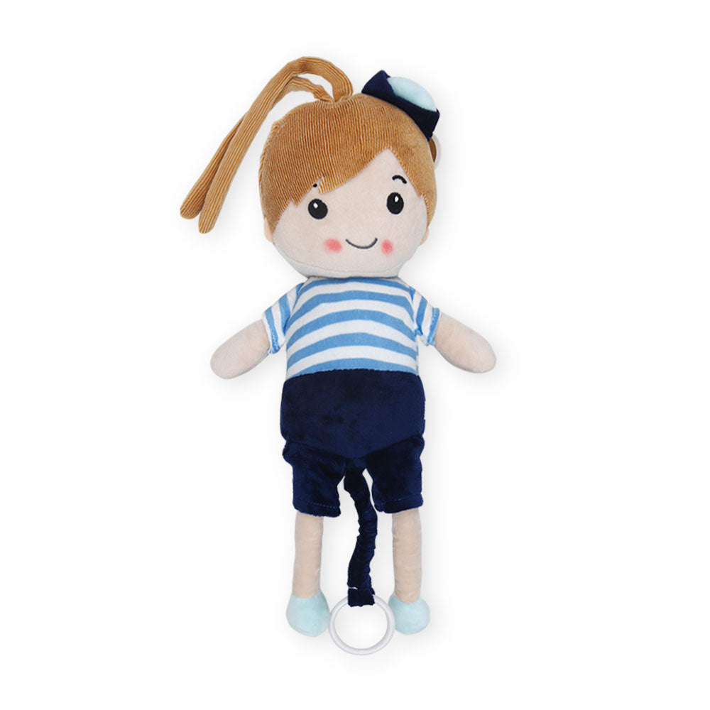 STUFF TOY BLUE HAPPY BOY MUSICAL