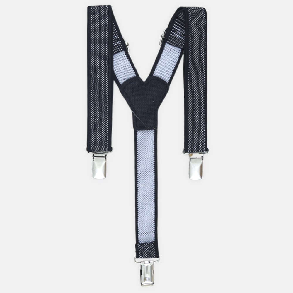 SUSPENDER WITH BOW BLACK