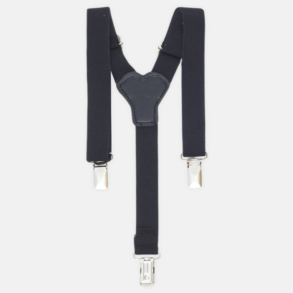 SUSPENDER WITH TIE BLACK