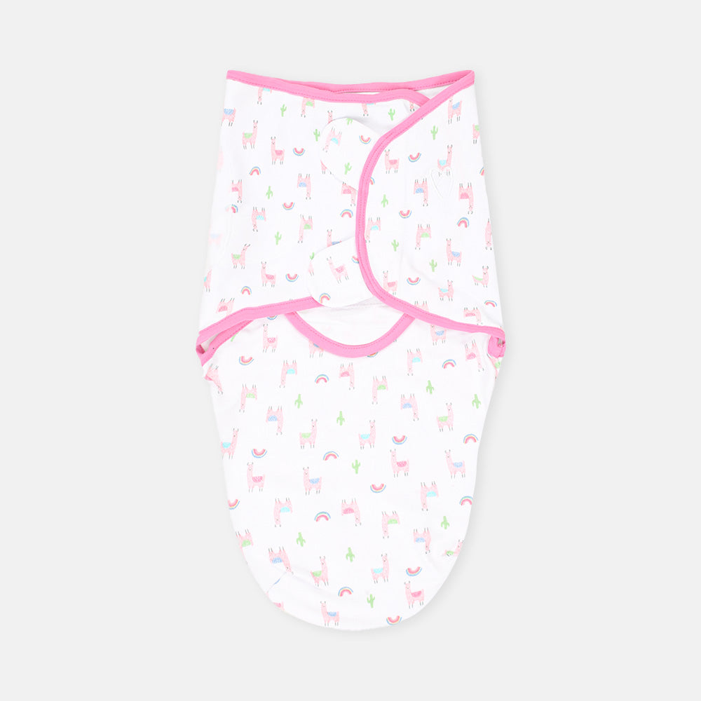 SWADDLE WRAPING SHEET RAINBOW LLAMA