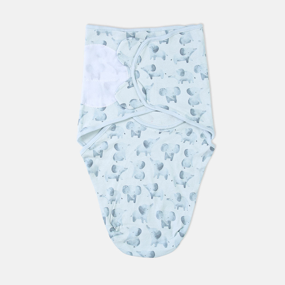 SWADDLE WRAPING SHEET ELEPHANT PRINTED