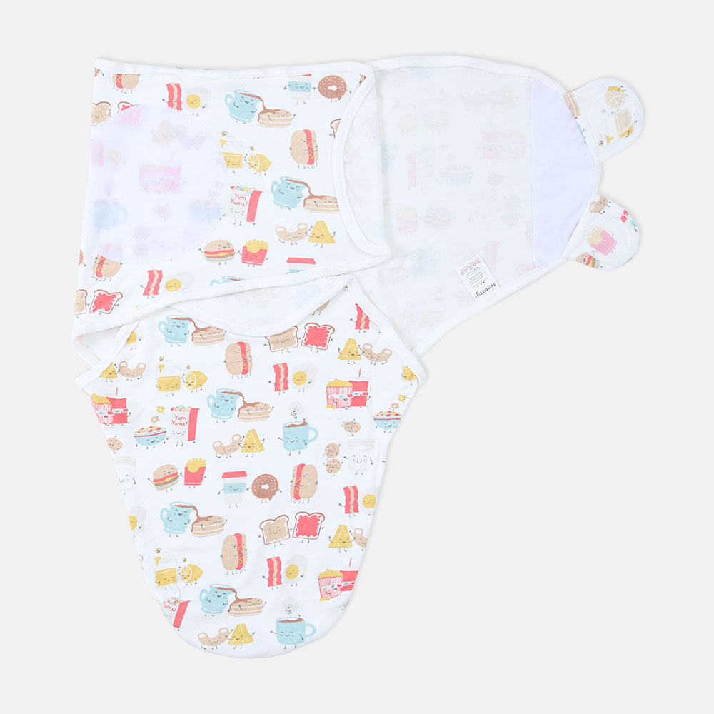 SWADDLE WRAPING SHEET POPCORN PRINTED