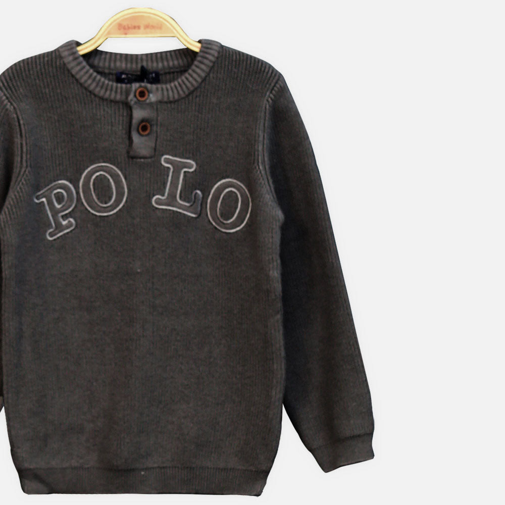 BOY SWEATER POLO POWER CREW