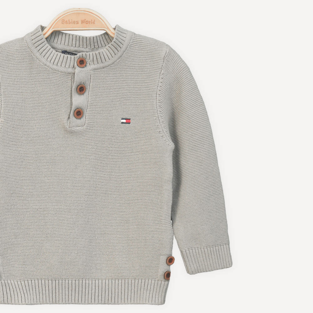 BOY SWEATER SANDY STEPS BUTTON