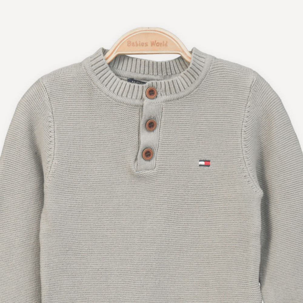 BOY SWEATER SANDY STEPS BUTTON