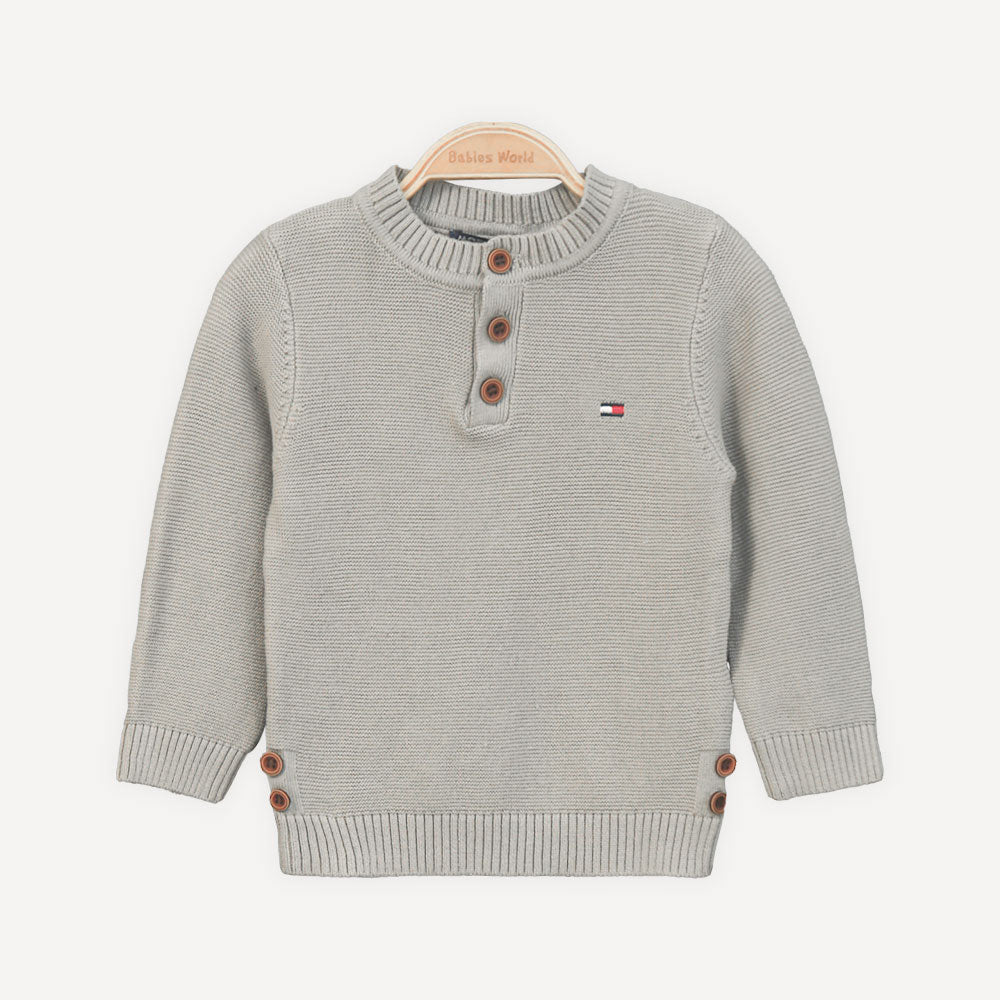 BOY SWEATER SANDY STEPS BUTTON