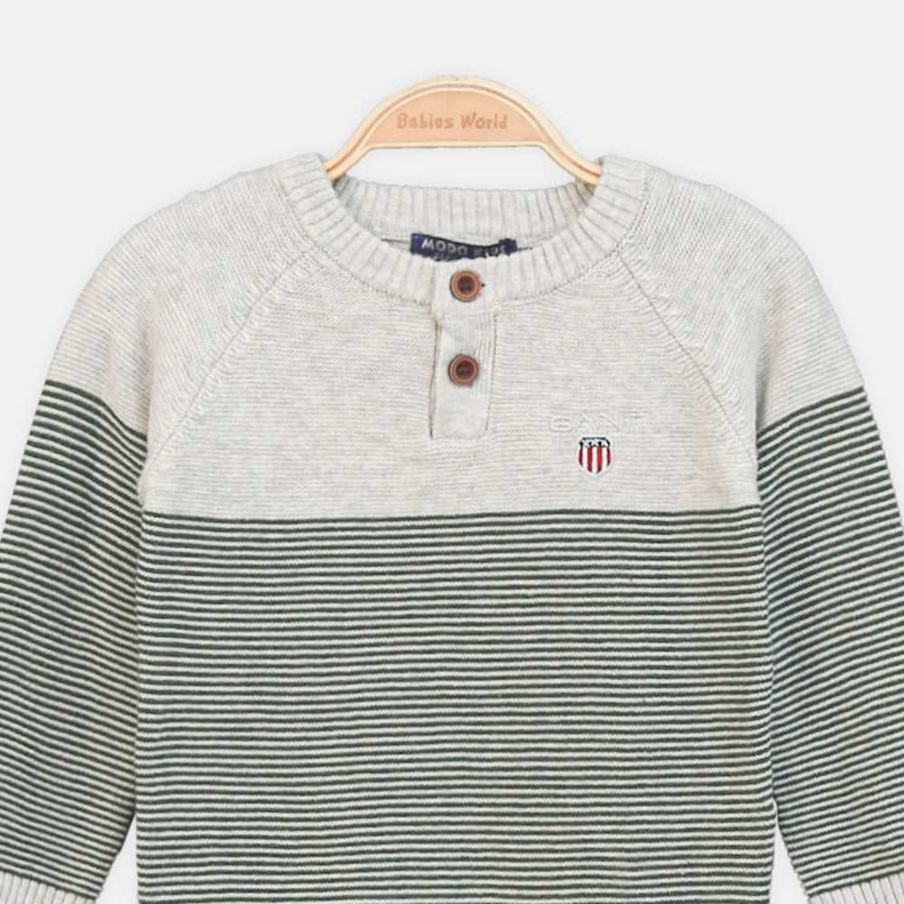 BOY SWEATER COOL CASCADE CREWNECK GREY