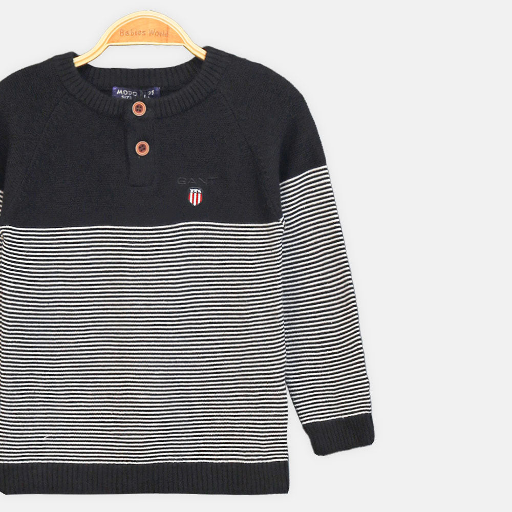 BOY SWEATER COOL CASCADE CREWNECK BLACK
