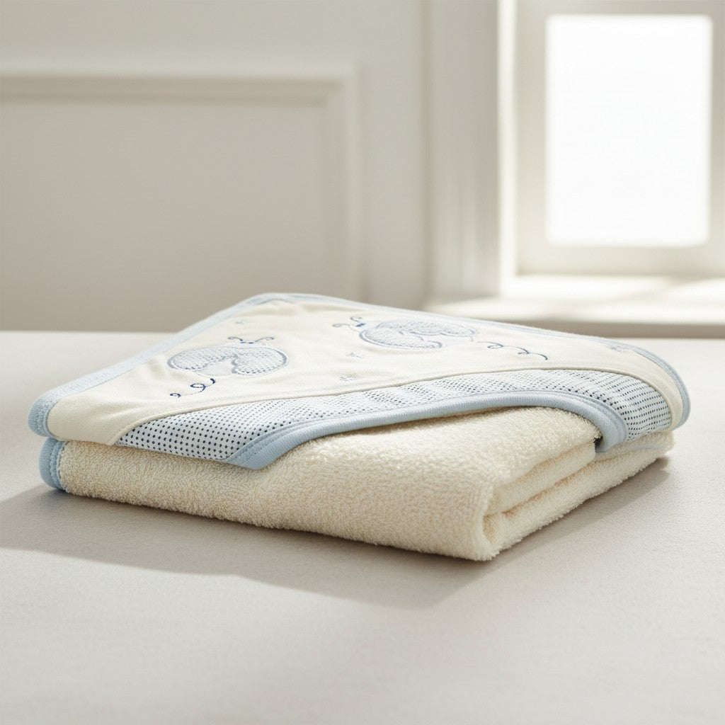 LADYBUG HOODED BATH TOWEL