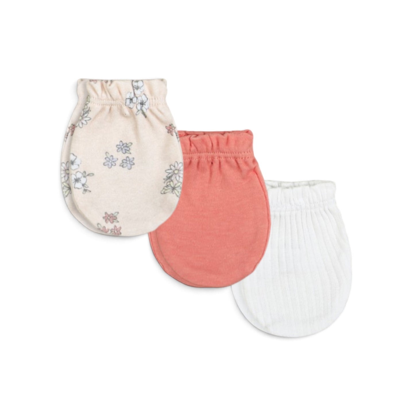 BEBE FAVOUR COTTON MITTENS PK-3