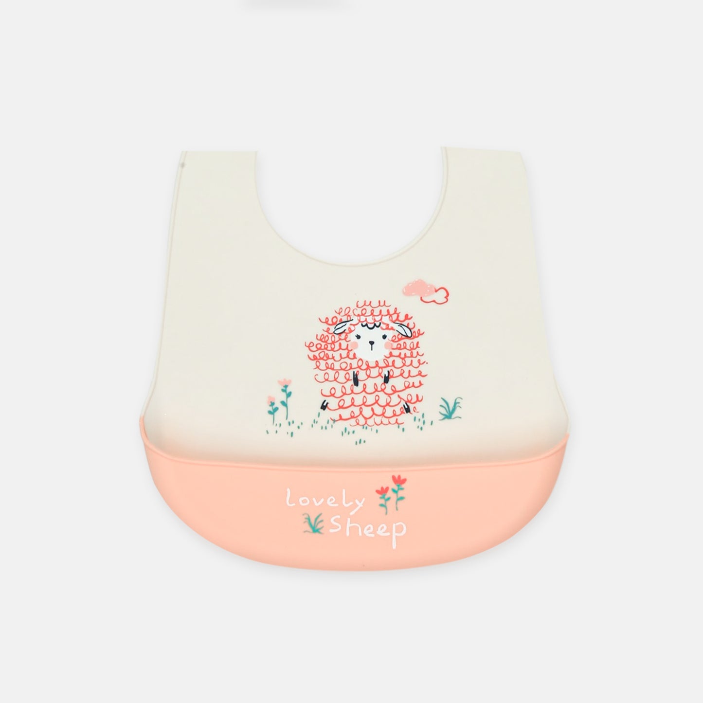 "Hello My Baby" Bunny Silicone Bib